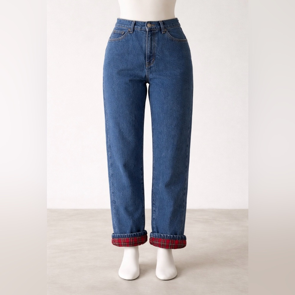 ⭐️  Not Made Anymore | Vintage L.L. Bean Plaid Jeans - Picture 3 of 6